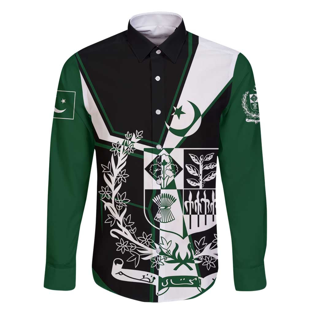 Pakistan Emblem Family Matching Summer Maxi Dress and Hawaiian Shirt Eagle-Shaped Design with National Symbol