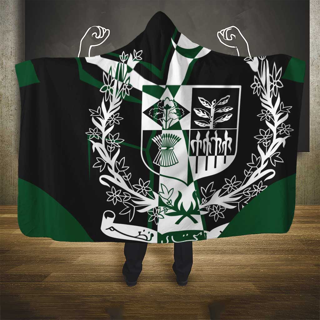 Pakistan Emblem Hooded Blanket Eagle-Shaped Design with National Symbol