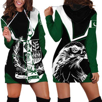 Pakistan Emblem Hoodie Dress Eagle-Shaped Design with National Symbol