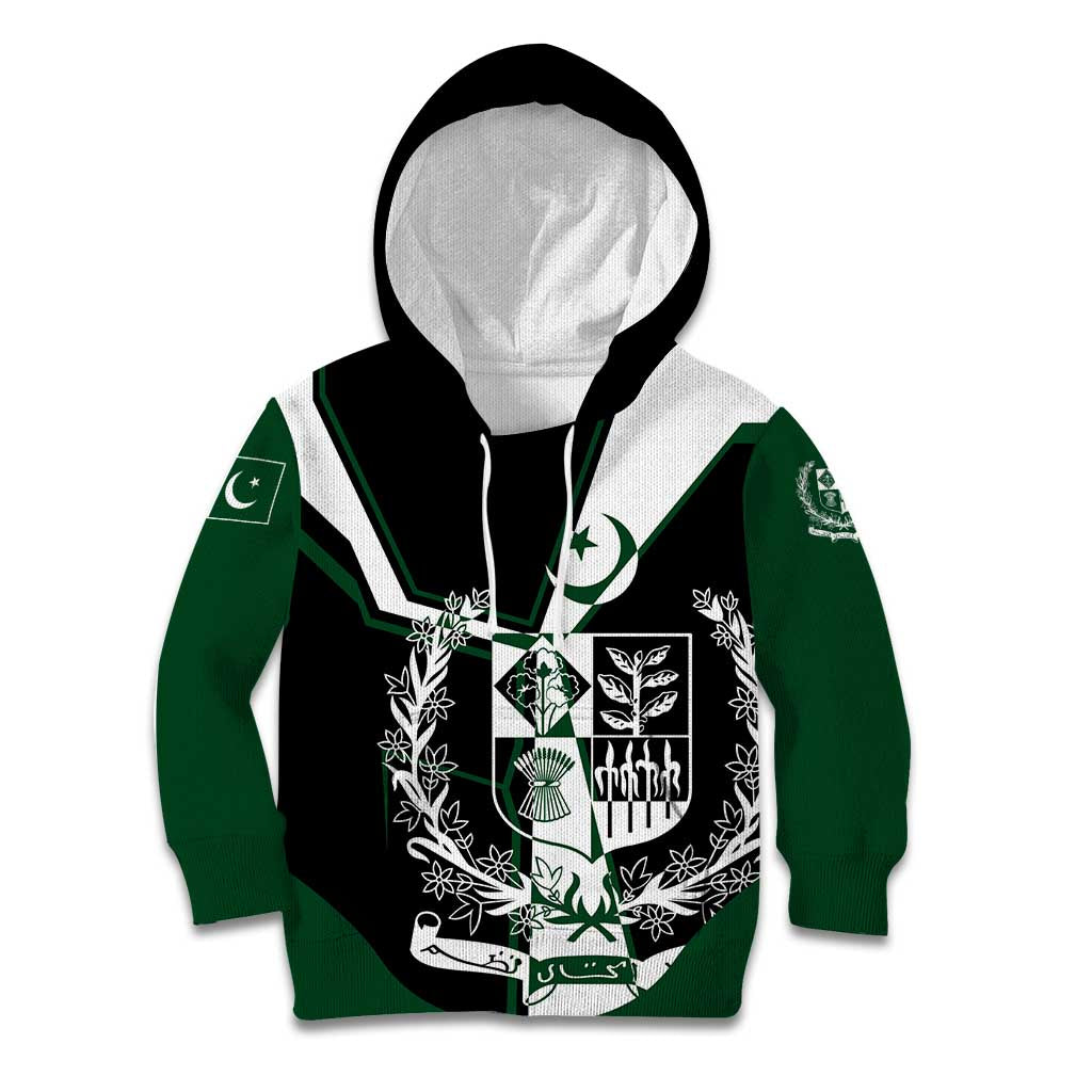 Pakistan Emblem Kid Hoodie Eagle-Shaped Design with National Symbol