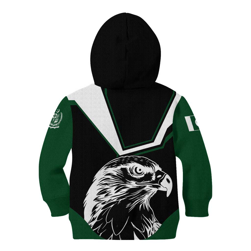 Pakistan Emblem Kid Hoodie Eagle-Shaped Design with National Symbol