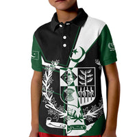 Pakistan Emblem Kid Polo Shirt Eagle-Shaped Design with National Symbol