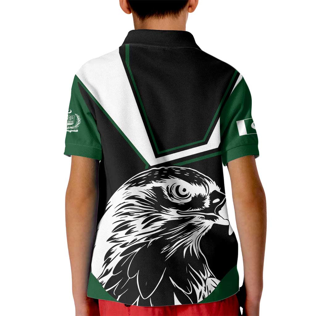 Pakistan Emblem Kid Polo Shirt Eagle-Shaped Design with National Symbol