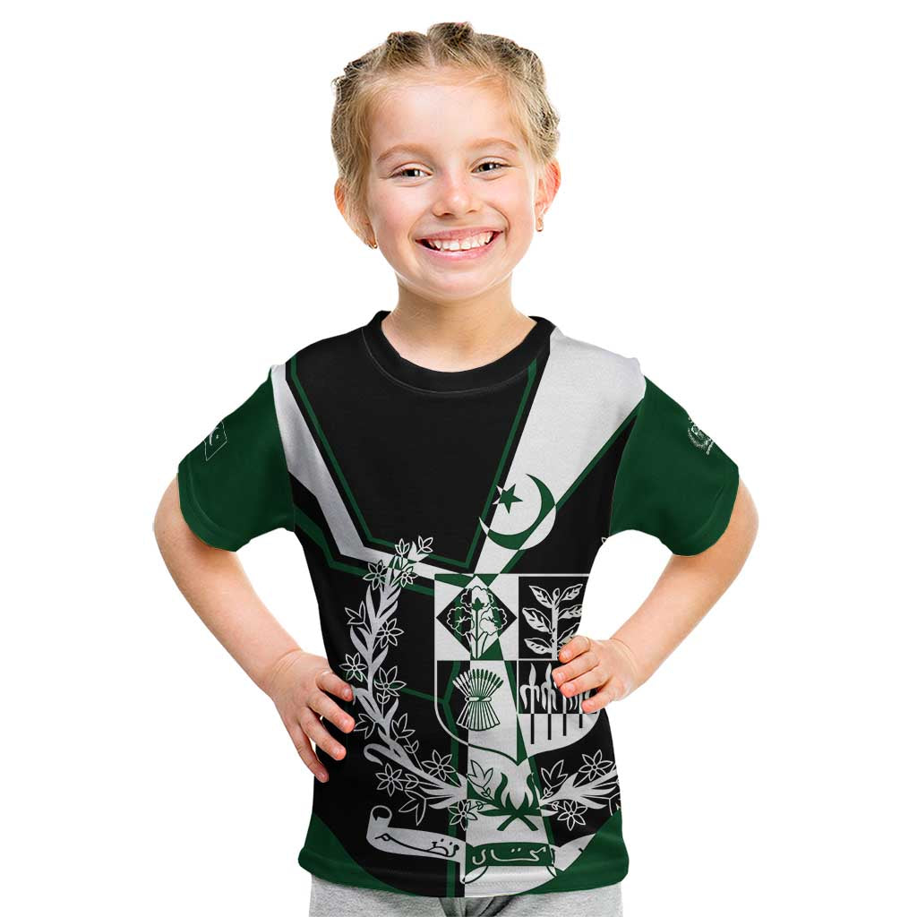 Pakistan Emblem Kid T Shirt Eagle-Shaped Design with National Symbol