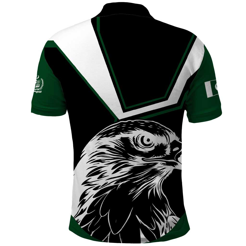 Pakistan Emblem Polo Shirt Eagle-Shaped Design with National Symbol