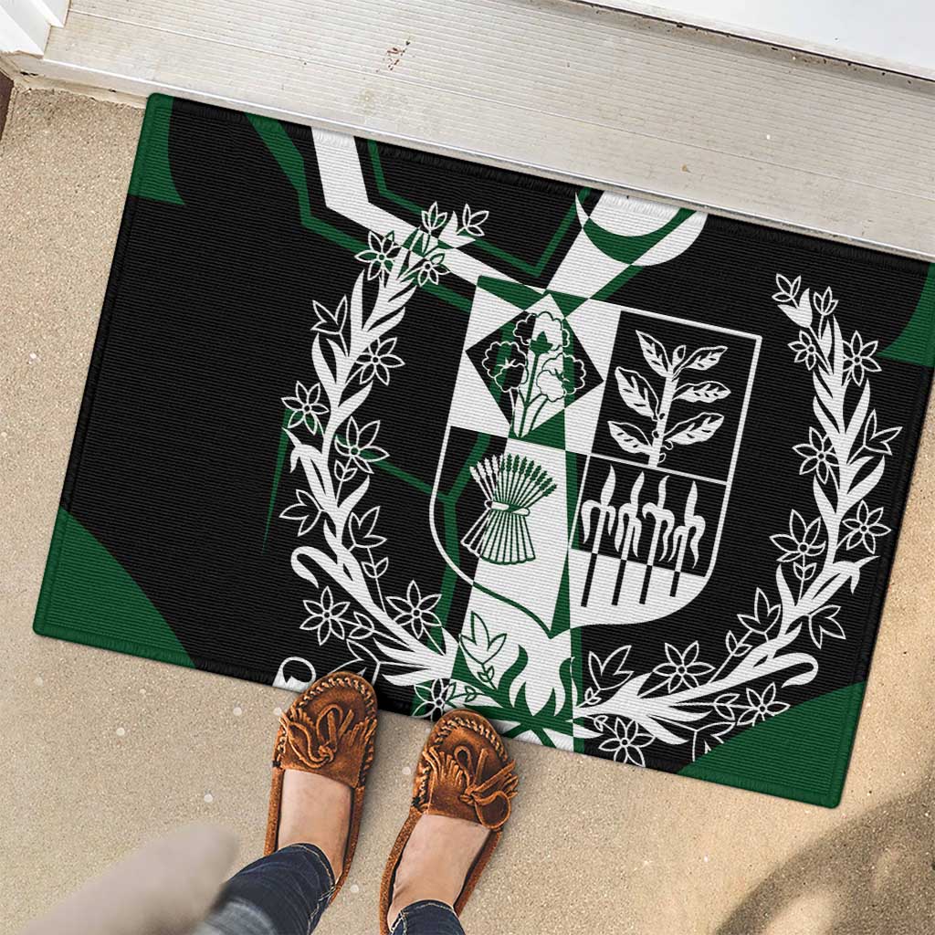 Pakistan Emblem Rubber Doormat Eagle-Shaped Design with National Symbol