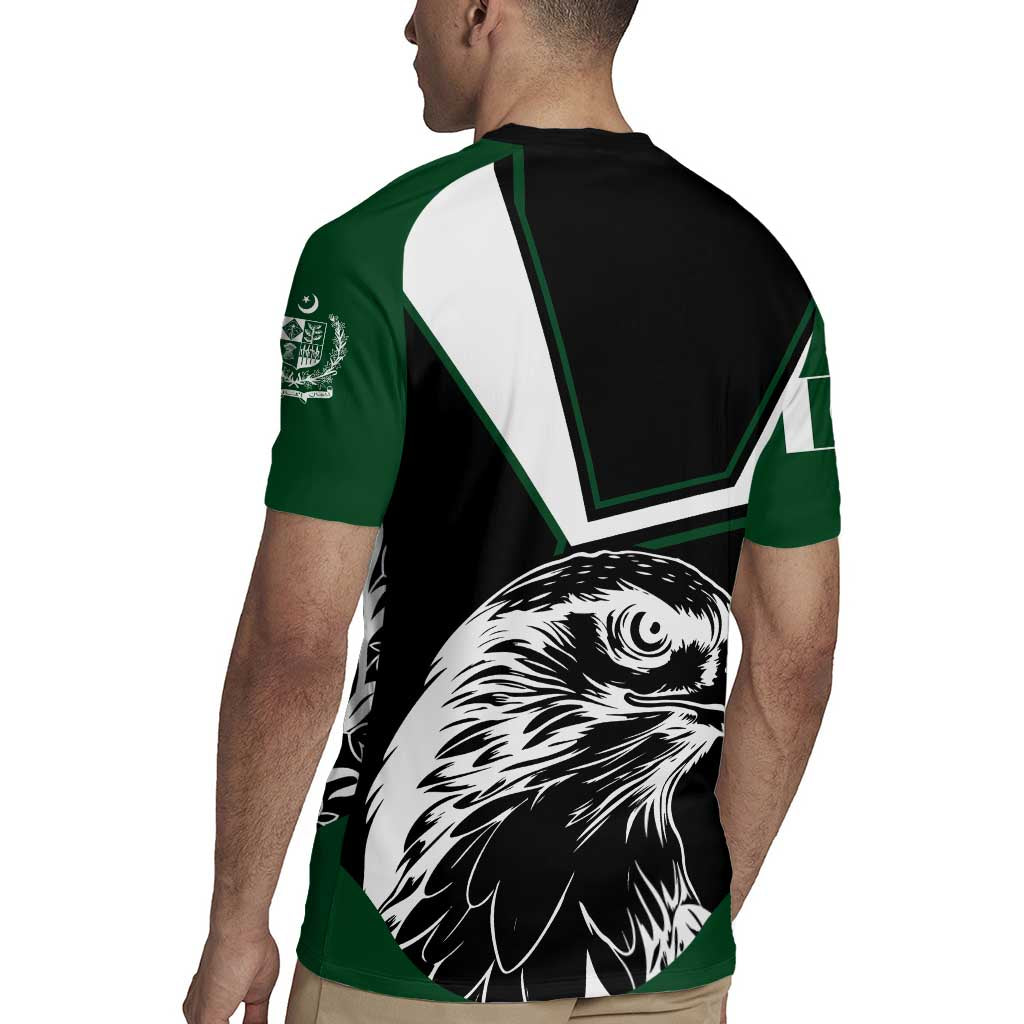 Pakistan Emblem Rugby Jersey Eagle-Shaped Design with National Symbol