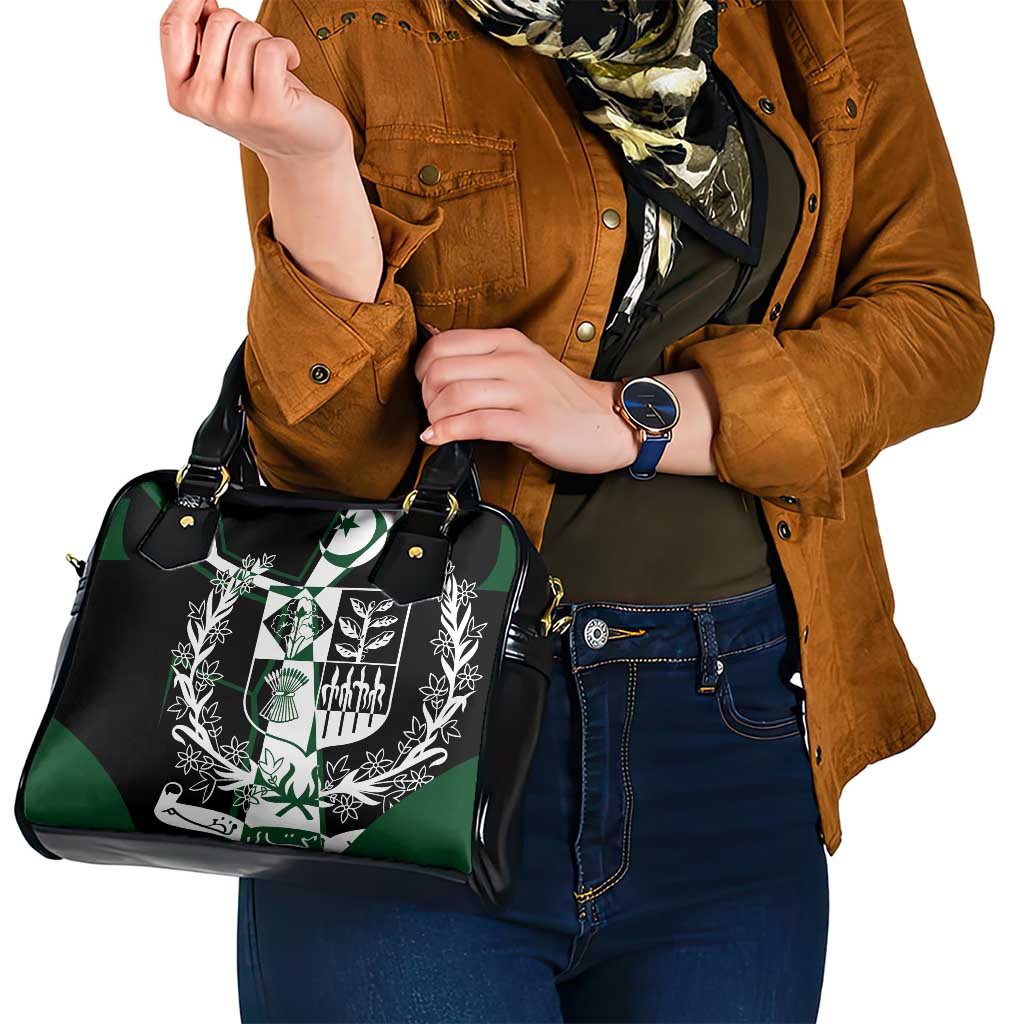 Pakistan Emblem Shoulder Handbag Eagle-Shaped Design with National Symbol