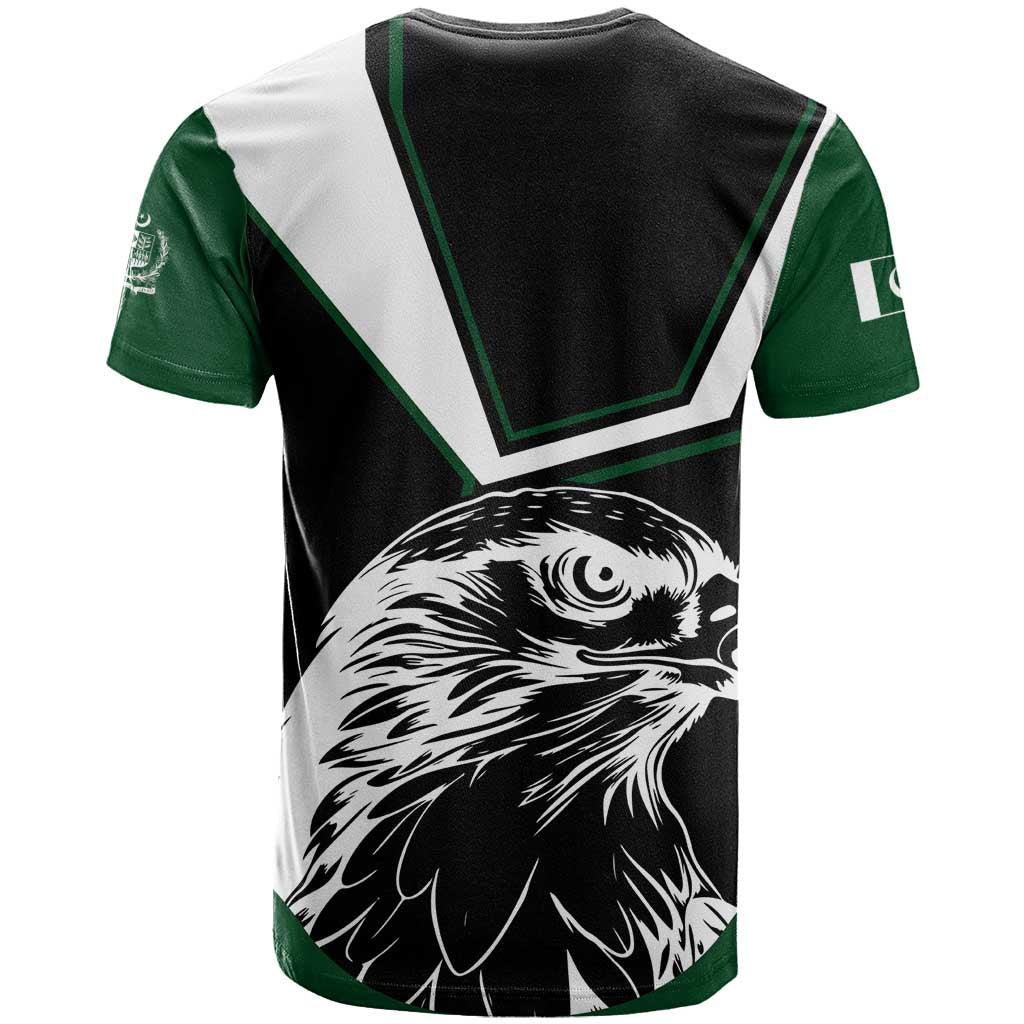 Pakistan Emblem T Shirt Eagle-Shaped Design with National Symbol