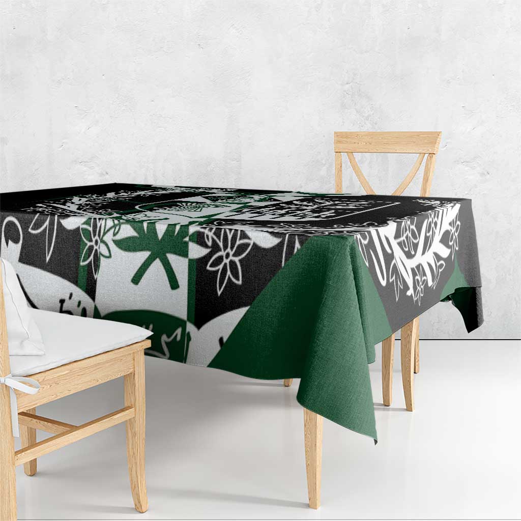 Pakistan Emblem Tablecloth Eagle-Shaped Design with National Symbol