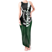 Pakistan Emblem Tank Maxi Dress Eagle-Shaped Design with National Symbol