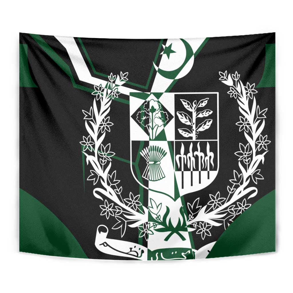 Pakistan Emblem Tapestry Eagle-Shaped Design with National Symbol