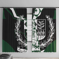Pakistan Emblem Window Curtain Eagle-Shaped Design with National Symbol