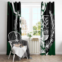Pakistan Emblem Window Curtain Eagle-Shaped Design with National Symbol