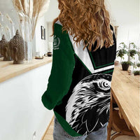 Pakistan Emblem Women Casual Shirt Eagle-Shaped Design with National Symbol