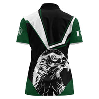 Pakistan Emblem Women Polo Shirt Eagle-Shaped Design with National Symbol