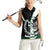 Pakistan Emblem Women Sleeveless Polo Shirt Eagle-Shaped Design with National Symbol