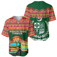 Pakistan Truck Art Baseball Jersey National Emblem & Traditional Patterns