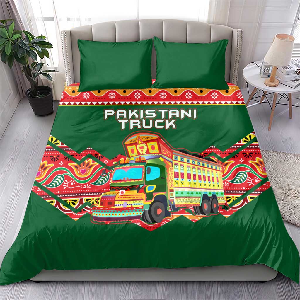 Pakistan Truck Art Bedding Set National Emblem & Traditional Patterns