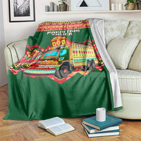 Pakistan Truck Art Blanket National Emblem & Traditional Patterns