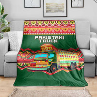Pakistan Truck Art Blanket National Emblem & Traditional Patterns
