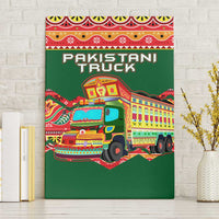 Pakistan Truck Art Canvas Wall Art National Emblem & Traditional Patterns