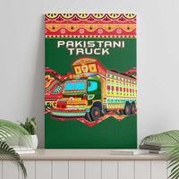Pakistan Truck Art Canvas Wall Art National Emblem & Traditional Patterns