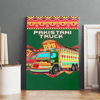 Pakistan Truck Art Canvas Wall Art National Emblem & Traditional Patterns