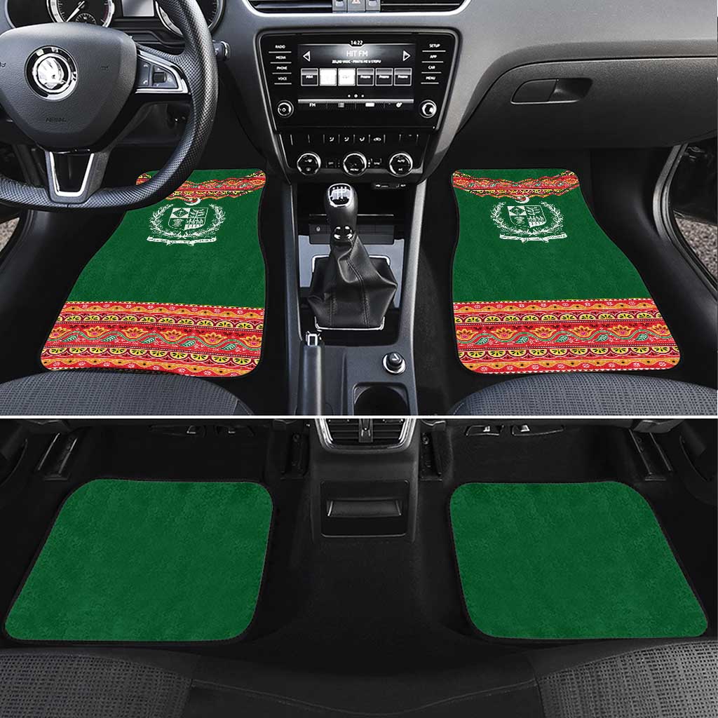 Pakistan Truck Art Car Mats National Emblem & Traditional Patterns