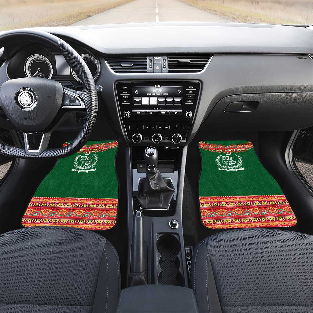 Pakistan Truck Art Car Mats National Emblem & Traditional Patterns