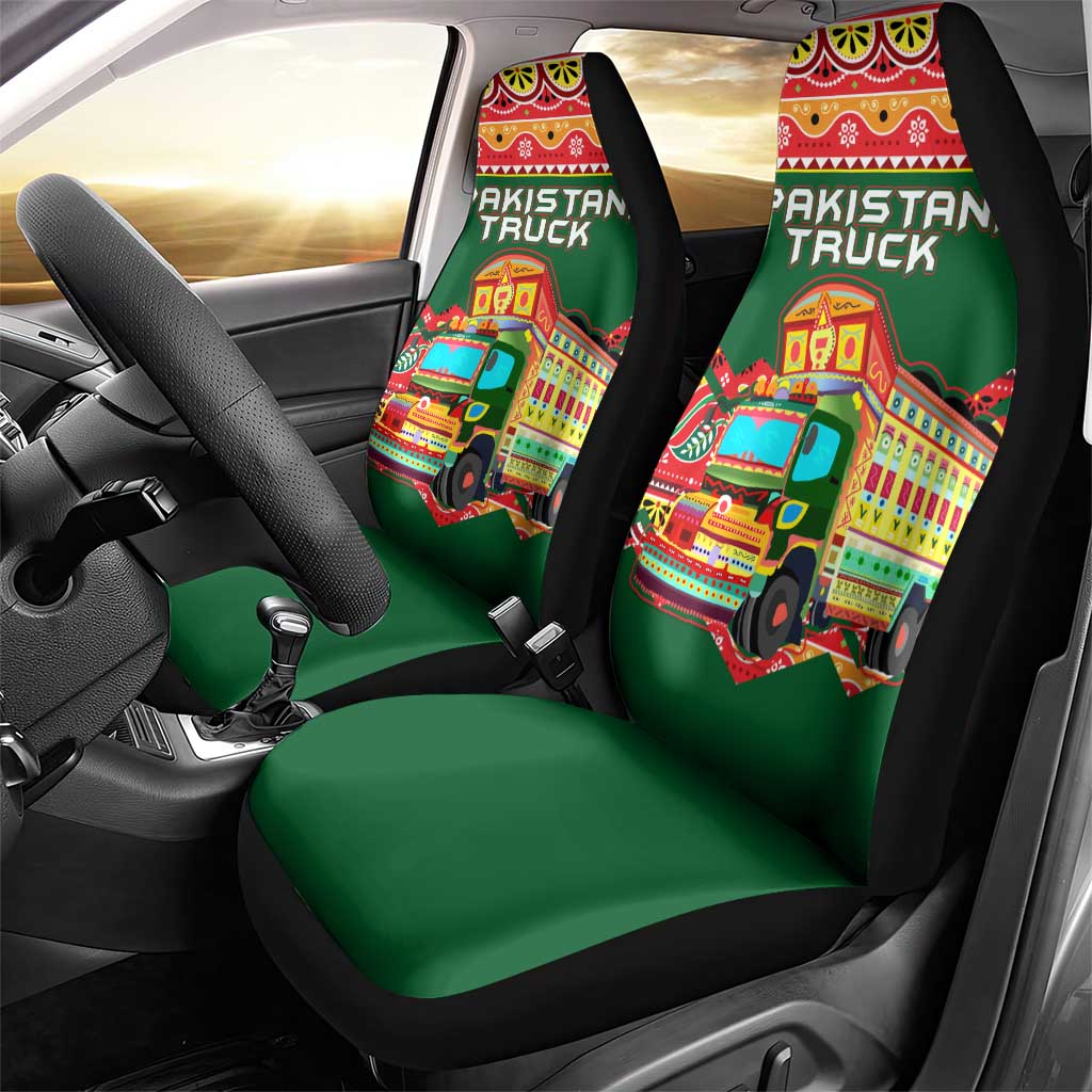 Pakistan Truck Art Car Seat Cover National Emblem & Traditional Patterns