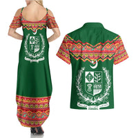 Pakistan Truck Art Couples Matching Summer Maxi Dress and Hawaiian Shirt National Emblem & Traditional Patterns