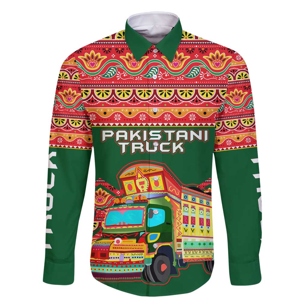 Pakistan Truck Art Family Matching Long Sleeve Bodycon Dress and Hawaiian Shirt National Emblem & Traditional Patterns