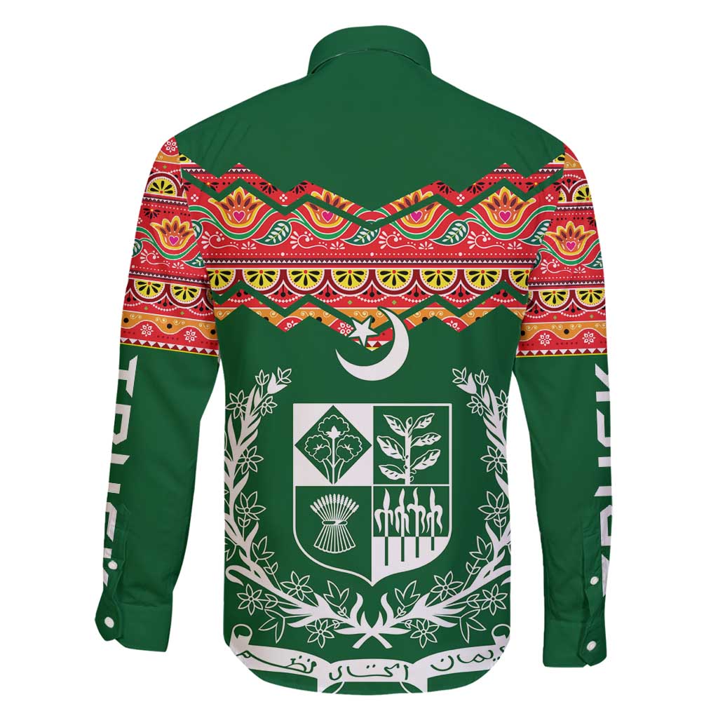 Pakistan Truck Art Family Matching Off Shoulder Short Dress and Hawaiian Shirt National Emblem & Traditional Patterns