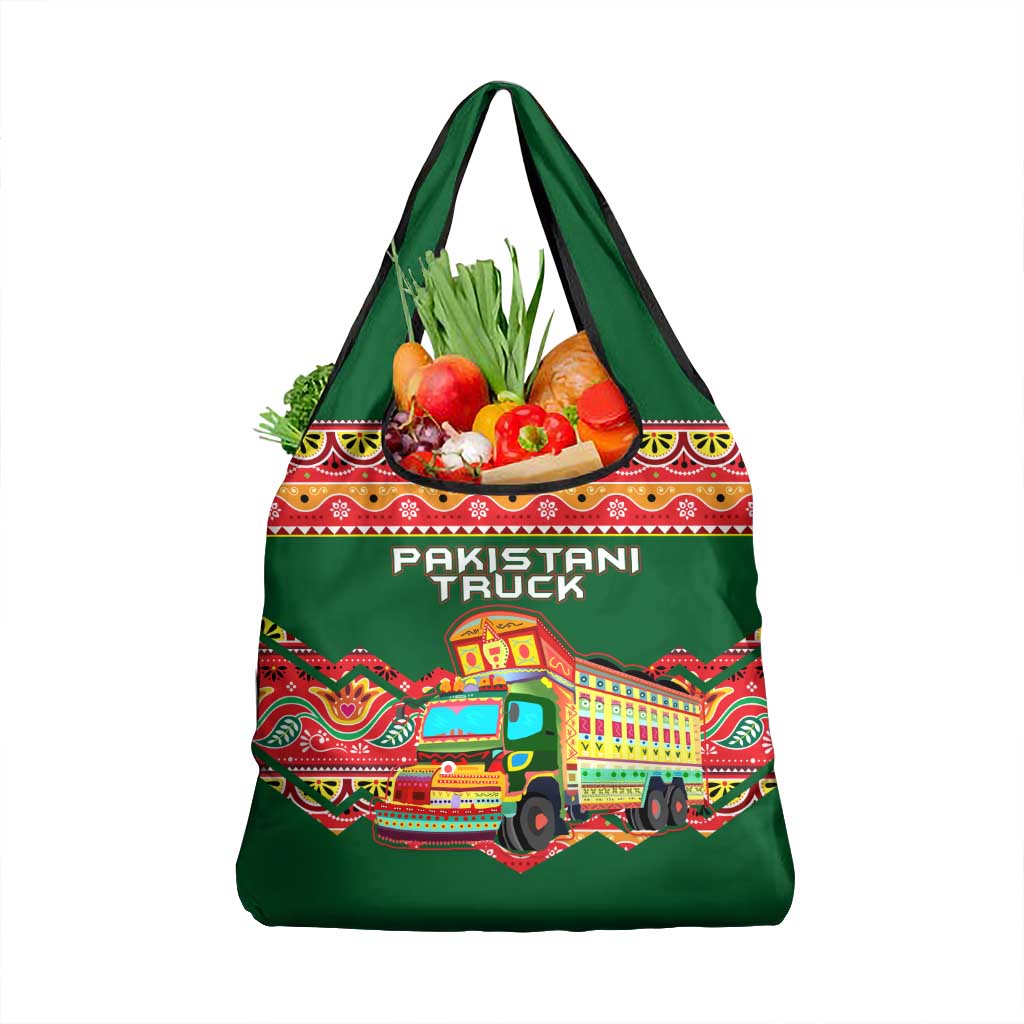 Pakistan Truck Art Grocery Bag National Emblem & Traditional Patterns