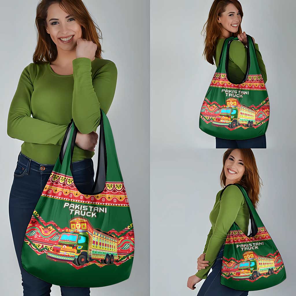 Pakistan Truck Art Grocery Bag National Emblem & Traditional Patterns