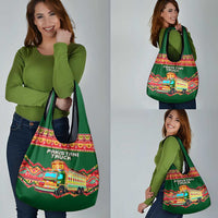 Pakistan Truck Art Grocery Bag National Emblem & Traditional Patterns