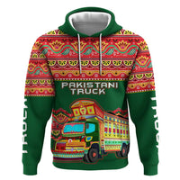 Pakistan Truck Art Hoodie National Emblem & Traditional Patterns