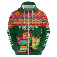Pakistan Truck Art Hoodie National Emblem & Traditional Patterns