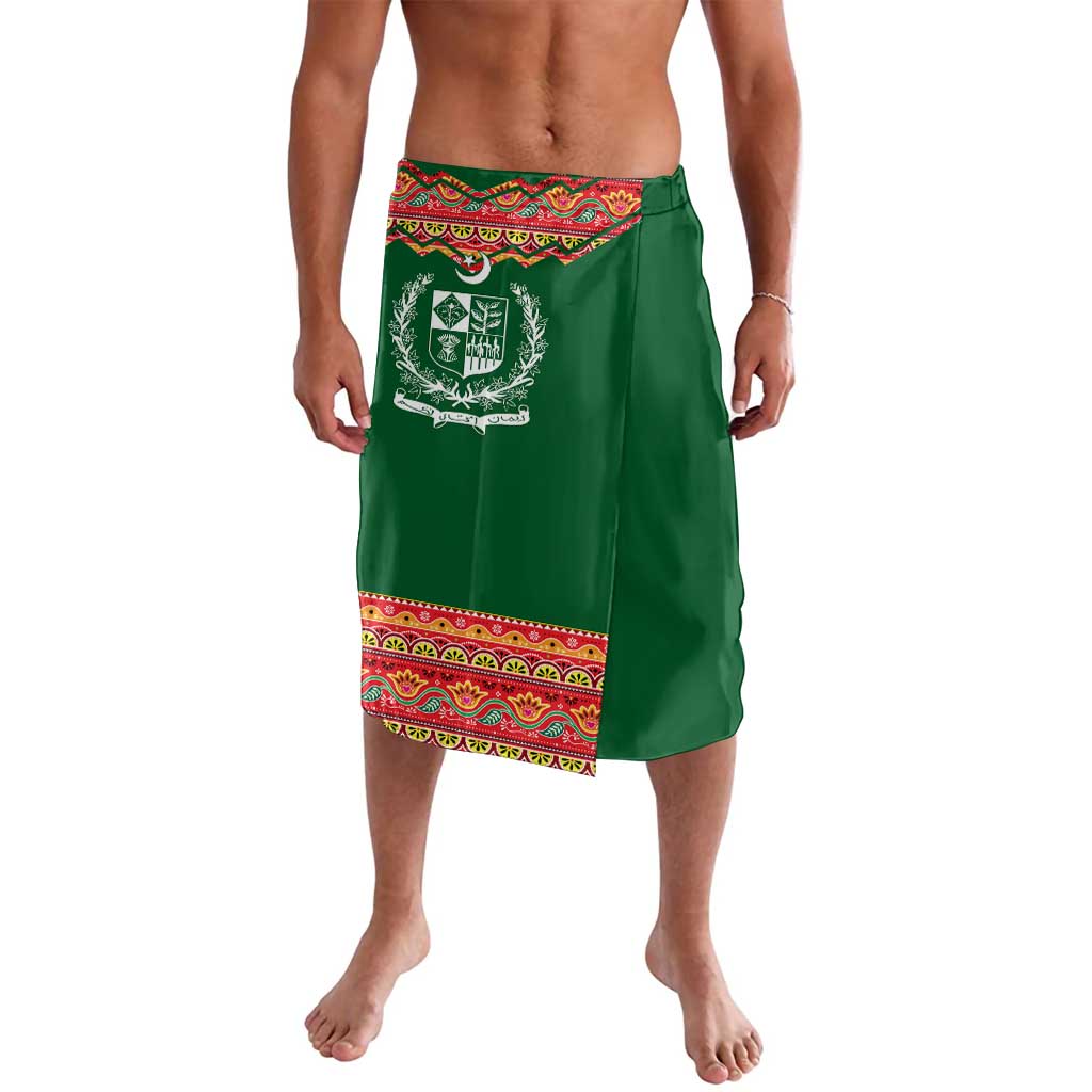 Pakistan Truck Art Lavalava National Emblem & Traditional Patterns