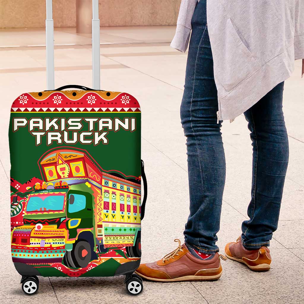 Pakistan Truck Art Luggage Cover National Emblem & Traditional Patterns