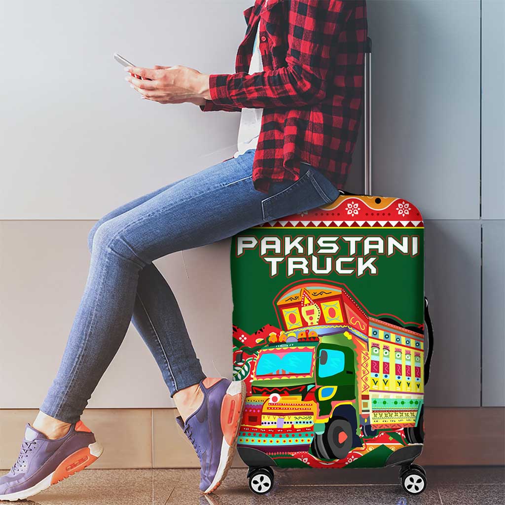 Pakistan Truck Art Luggage Cover National Emblem & Traditional Patterns