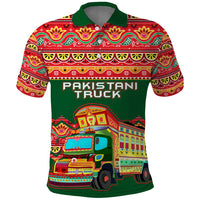 Pakistan Truck Art Polo Shirt National Emblem & Traditional Patterns