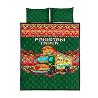 Pakistan Truck Art Quilt Bed Set National Emblem & Traditional Patterns