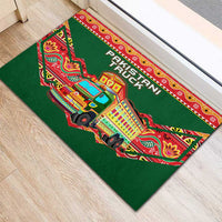 Pakistan Truck Art Rubber Doormat National Emblem & Traditional Patterns