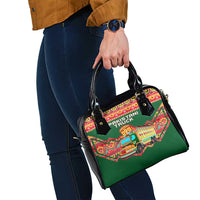 Pakistan Truck Art Shoulder Handbag National Emblem & Traditional Patterns