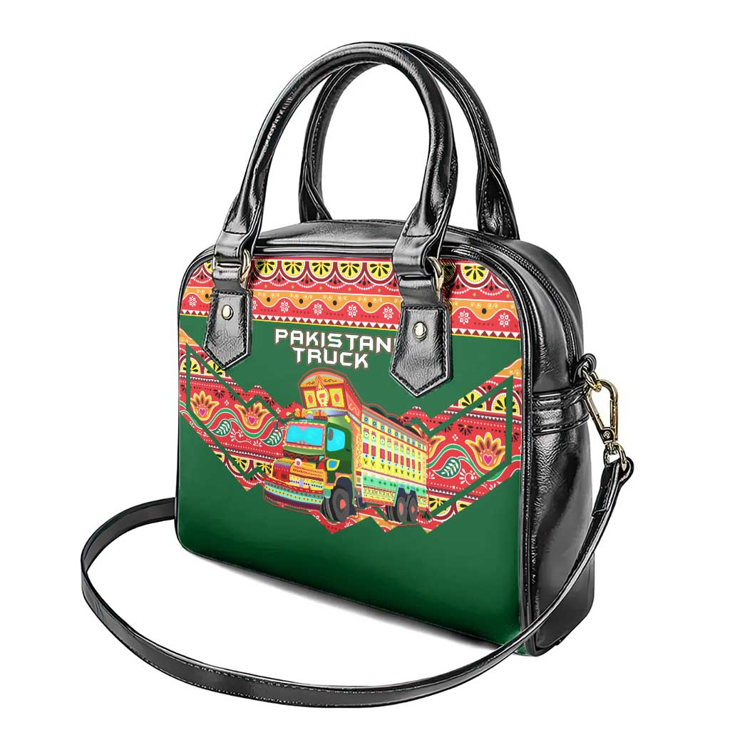Pakistan Truck Art Shoulder Handbag National Emblem & Traditional Patterns