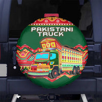 Pakistan Truck Art Spare Tire Cover National Emblem & Traditional Patterns
