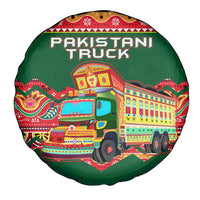 Pakistan Truck Art Spare Tire Cover National Emblem & Traditional Patterns