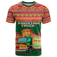 Pakistan Truck Art T Shirt National Emblem & Traditional Patterns